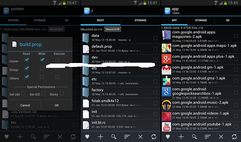 نرم افزار فایل منیجر (برای اندروید) - Root Explorer 3.3.6 Android